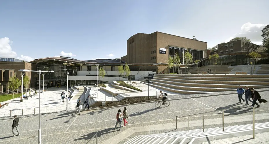 exterior shot of the forum