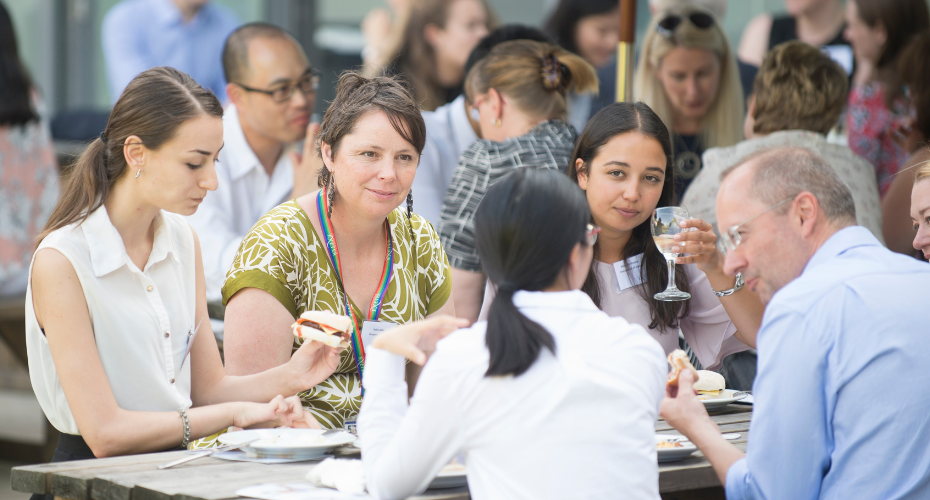 Students, employers and staff at a University of Exeter event